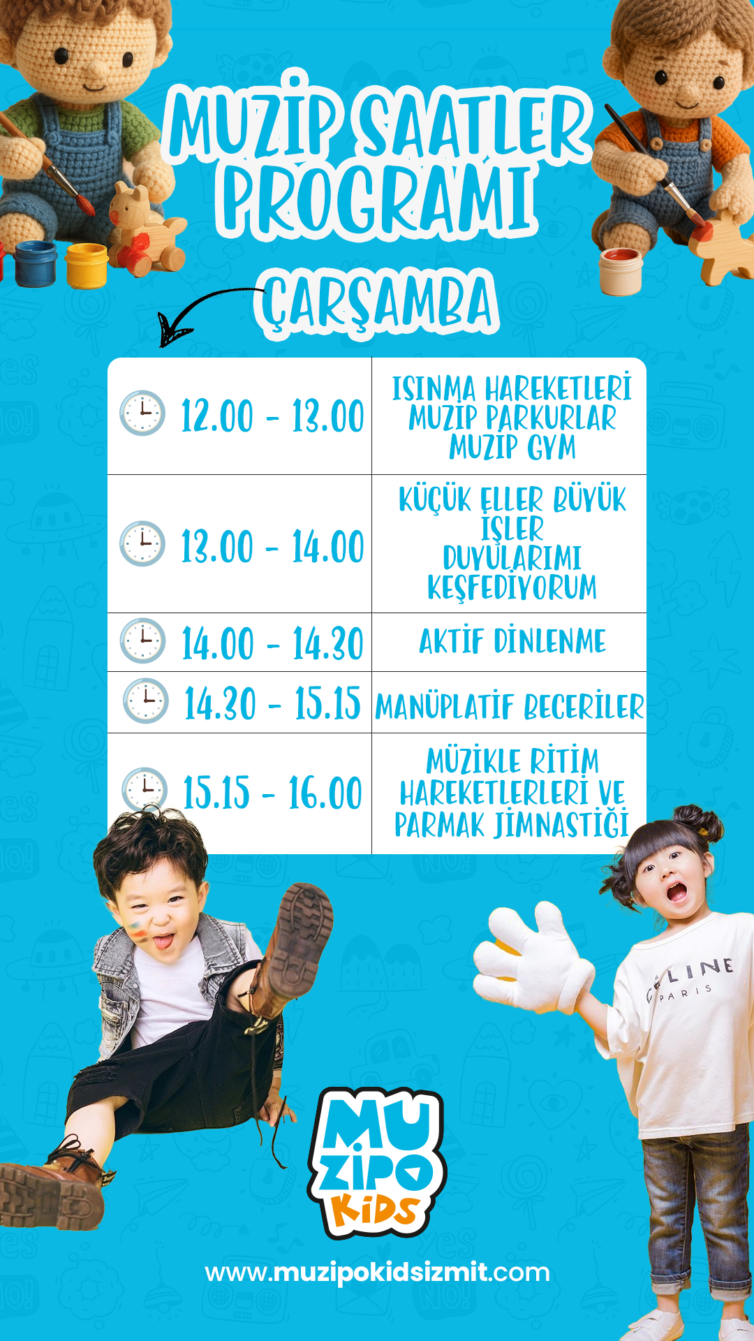 Çarşamba etkinlik takvimi